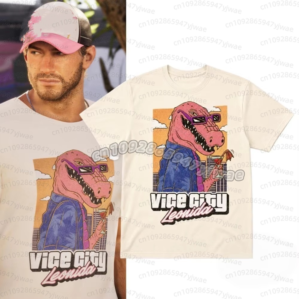 Anime Themed Merchandise - Camiseta Jason Vice City Leonida con