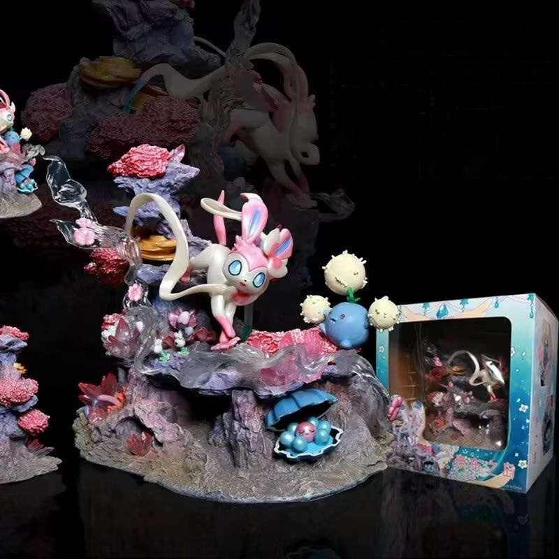 Anime Merchandise Figure - Figura GK de Sylveon, Shroomish y