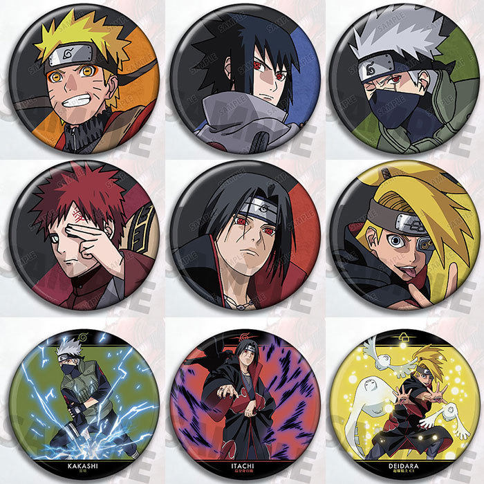 Anime Merchandise Naruto - Conjunto de insignias de Anime Naruto,